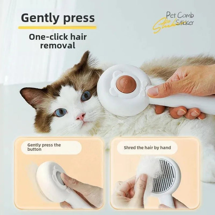 The Ultimate Pet Grooming Solution: Rechargeable 2-In-1 Pet Grooming Brush Trimmer